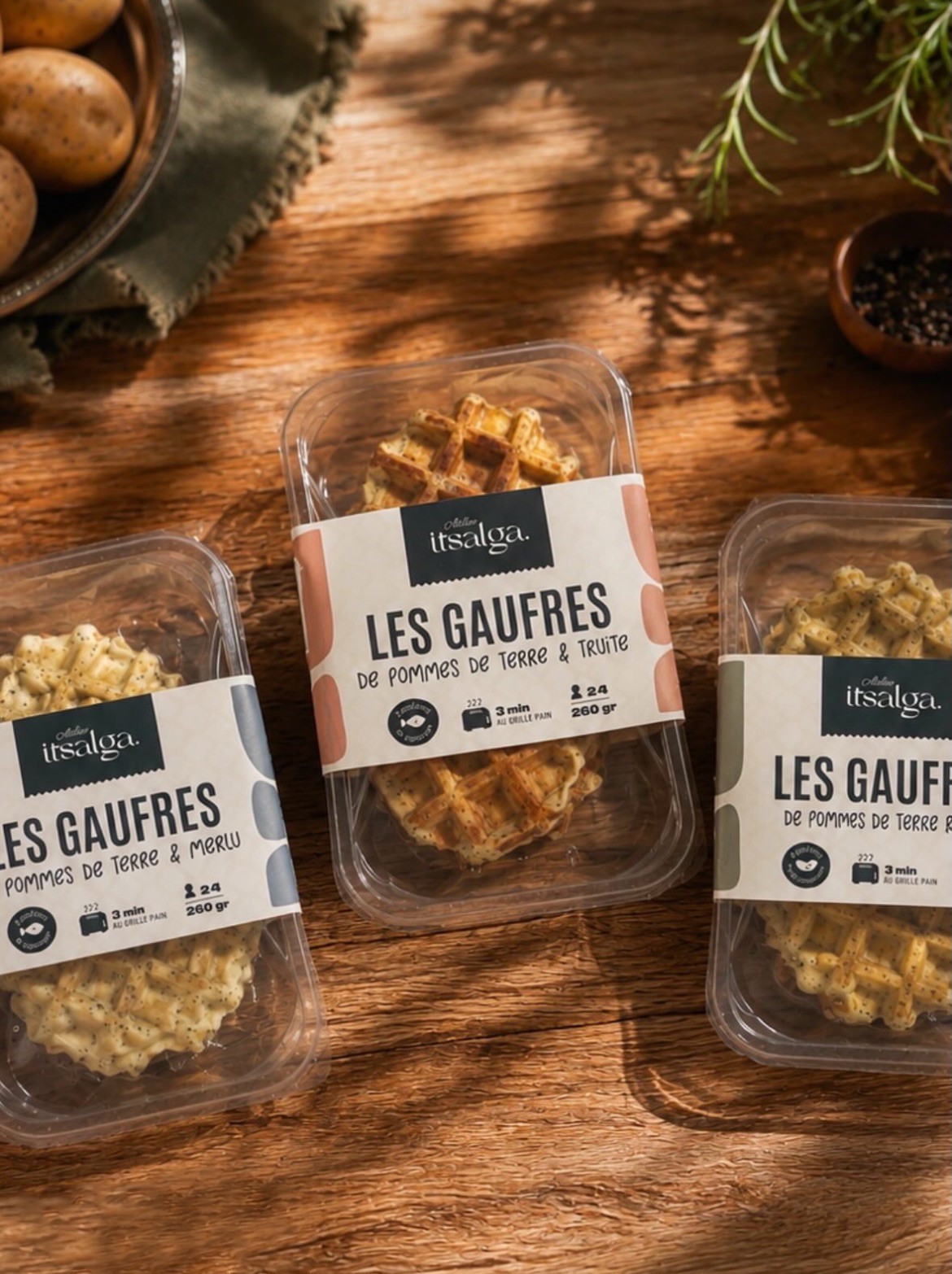Gamme de produits frais aux algues Itsalga
